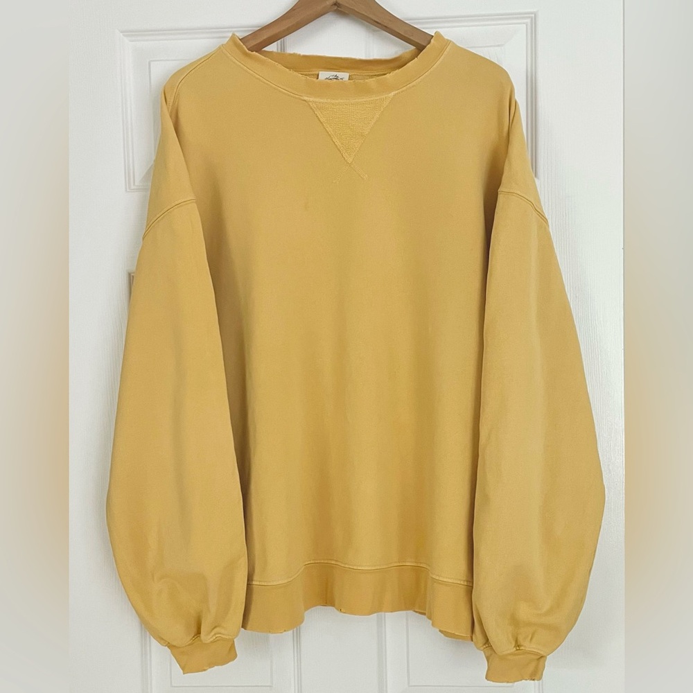 We The Free Mustard Yellow Sweatshirt